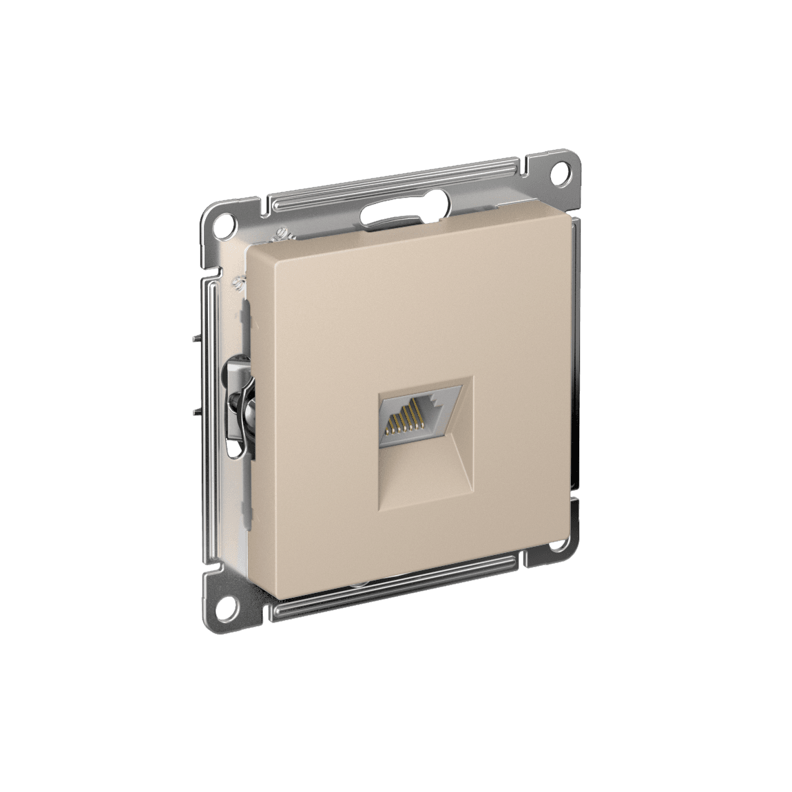 Розетка компьютерная Schneider Electric AtlasDesign песочный ATN001283