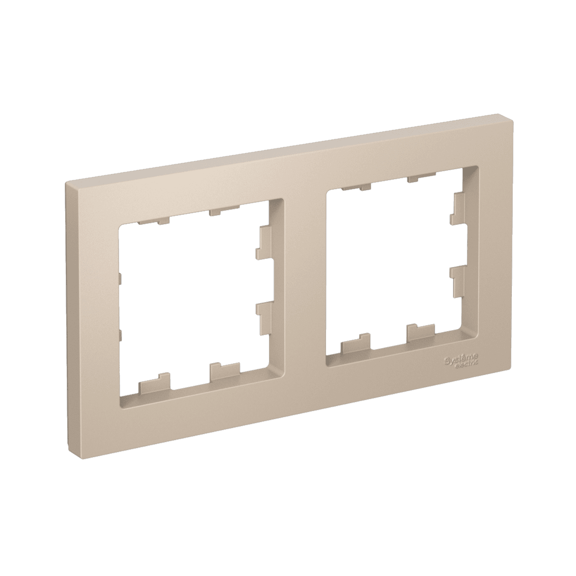 Рамка Schneider Electric AtlasDesign 2-местная песочный ATN001202