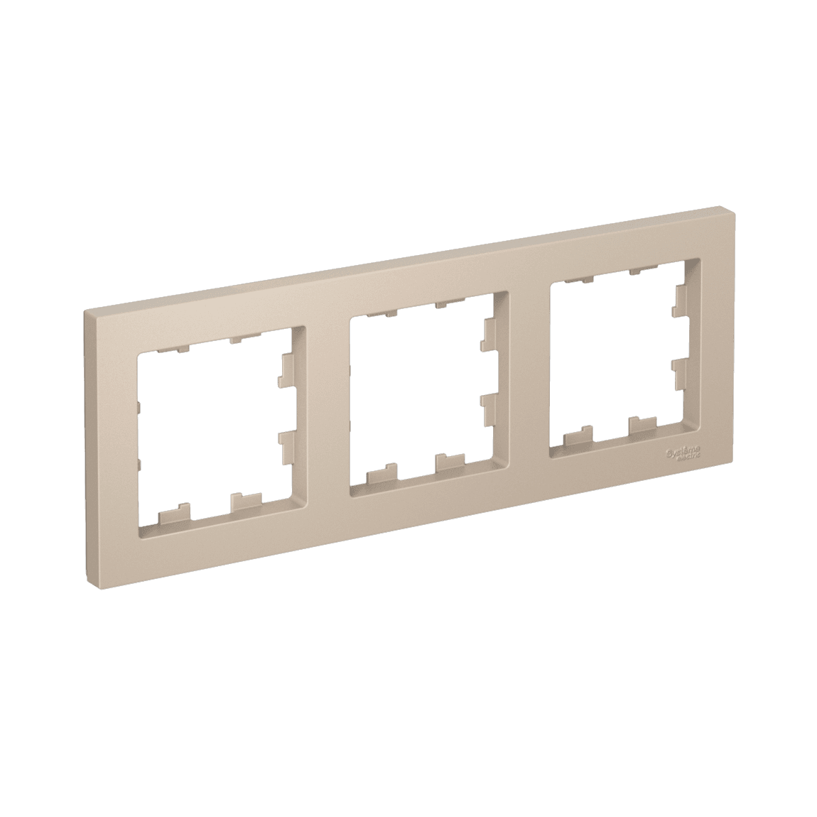 Рамка Schneider Electric AtlasDesign 3-местная песочный ATN001203