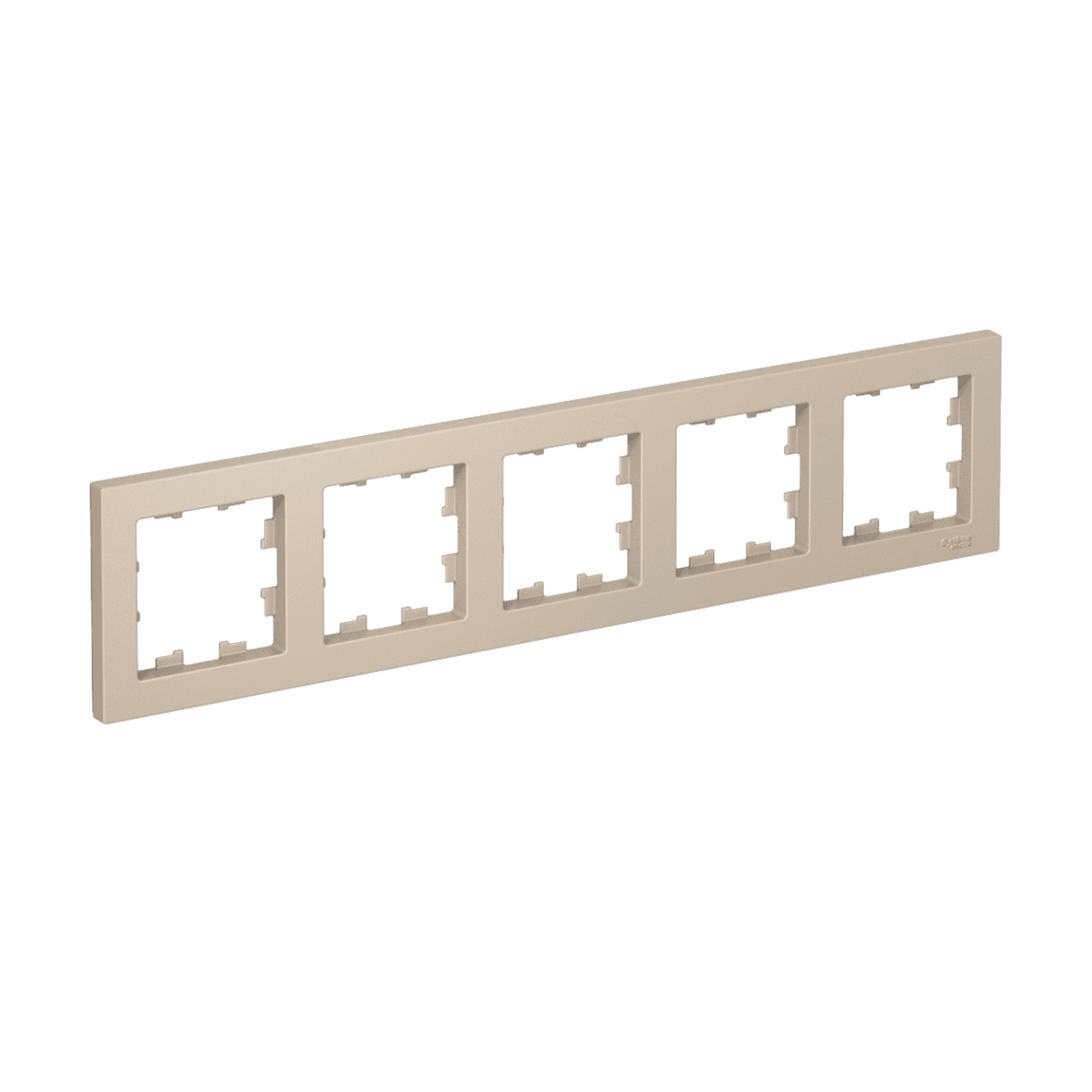 Рамка Schneider Electric AtlasDesign 5-местная песочный ATN001205