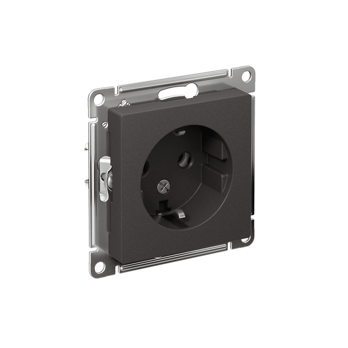 Розетка с заземлением Schneider Electric AtlasDesign базальт ATN001443