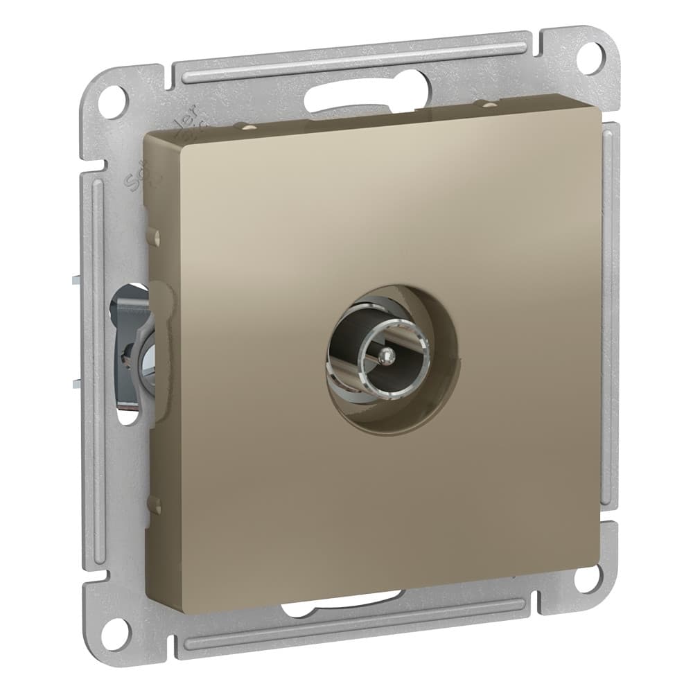 Розетка TV оконечная Schneider Electric AtlasDesign шампань ATN000591