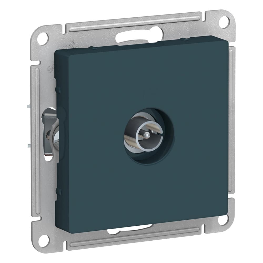 Розетка TV одиночная Schneider Electric AtlasDesign изумруд ATN000893
