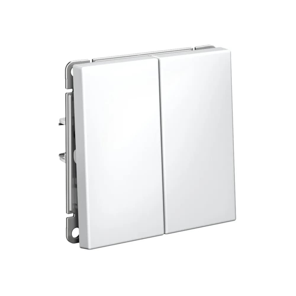 Выключатель двухклавишный Systeme Electric (Schneider) ArtGallery, цвет лотос