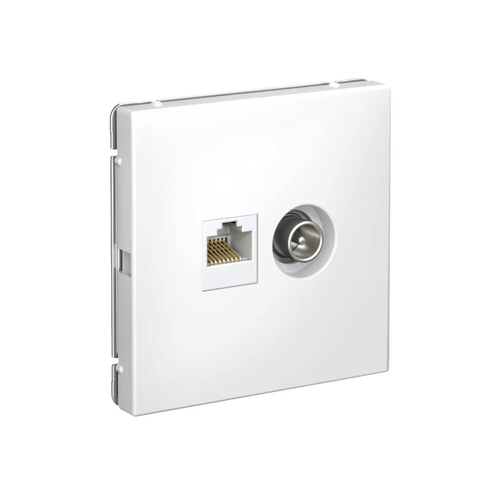 Розетка комбинированная TV и компьютерная (RJ45) Systeme Electric (Schneider) ArtGallery, цвет лотос