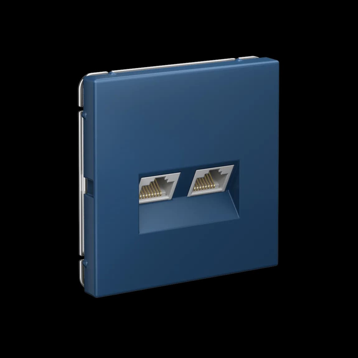 Розетка двойная компьютерная (2xRJ45, интернет) Systeme Electric (Schneider) ArtGallery, цвет аквамарин