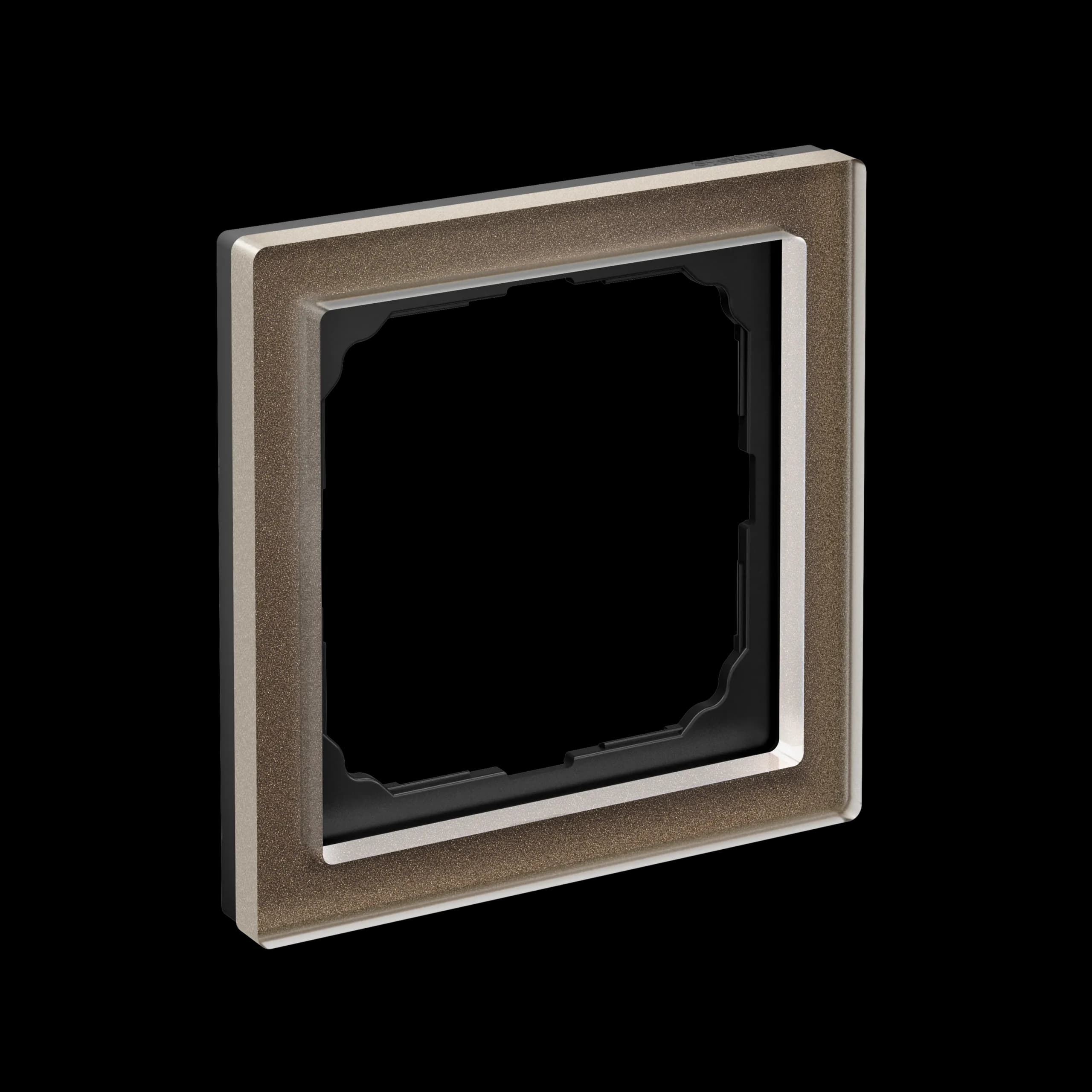 Дизайнерская рамка на 1 место (модуль) серии ArtGallery Pure, цвет мокко, ультратонкий профиль