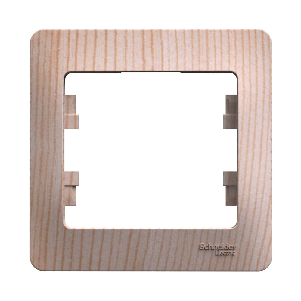 Рамка 1-местная Schneider Electric Glossa рисунок сосна GSL001501 для розеток и выключателей