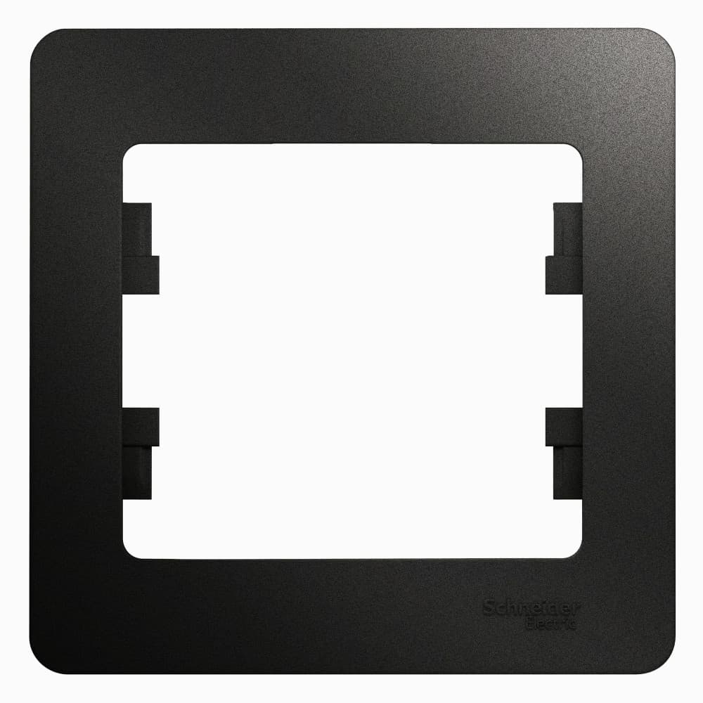 Рамка 1-местная Schneider Electric Glossa антрацит GSL000701 для розеток и выключателей