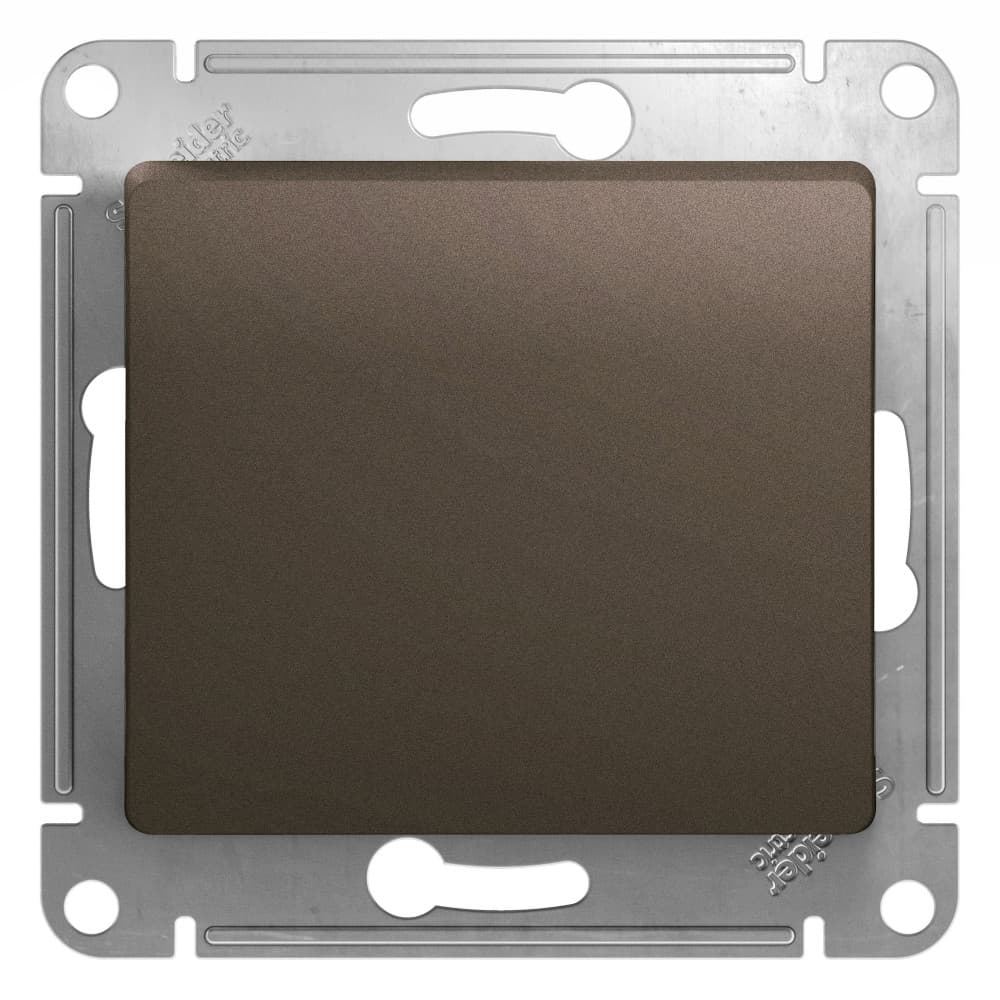 Выключатель проходной одноклавишный Schneider Electric Glossa цвет шоколад GSL000861