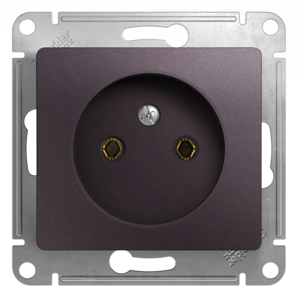 Розетка без заземления Schneider Electric Glossa сиреневый туман — купить в Electrica Shop