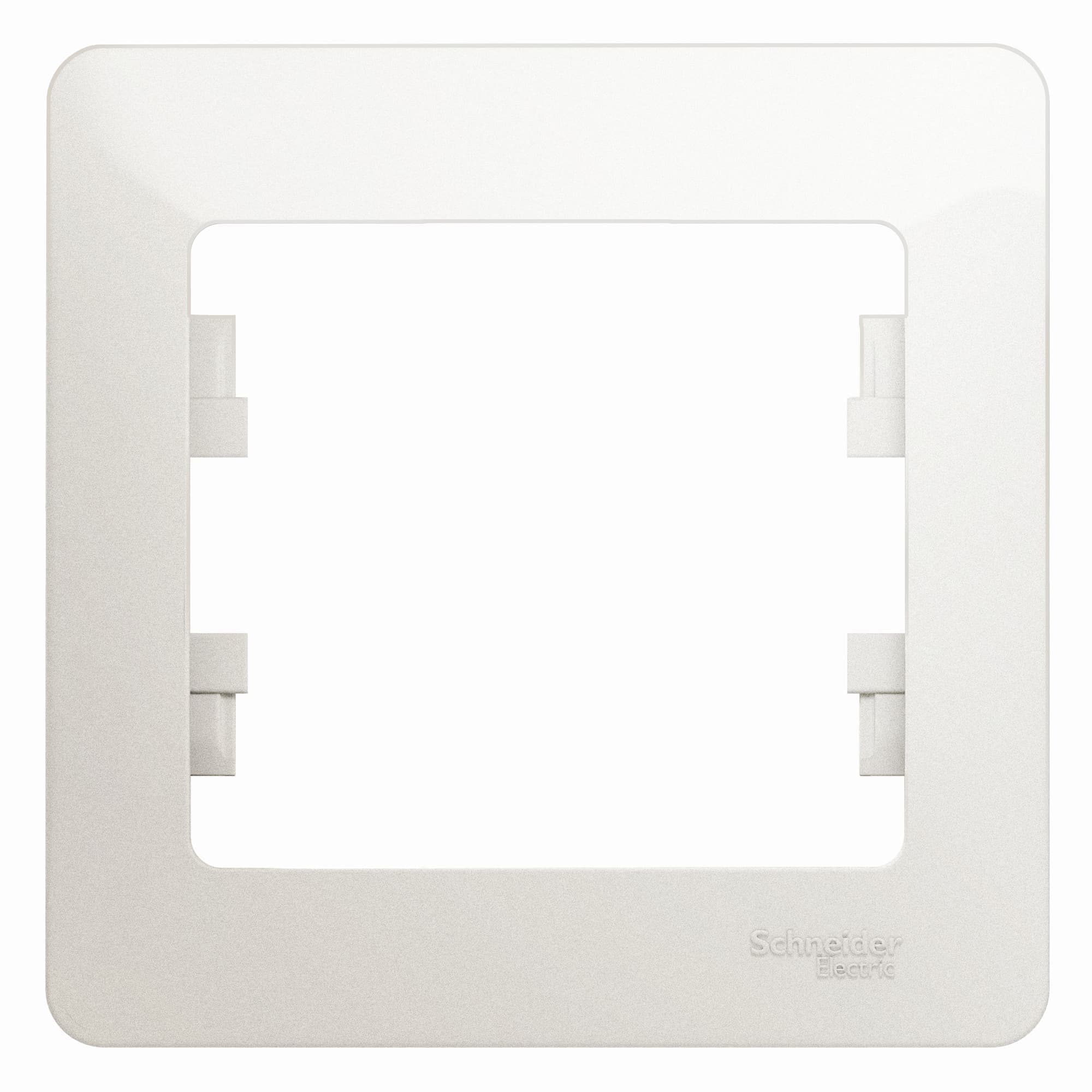 Рамка однопостовая (1-местная) Systeme Electric (Schneider) Glossa, цвет перламутр