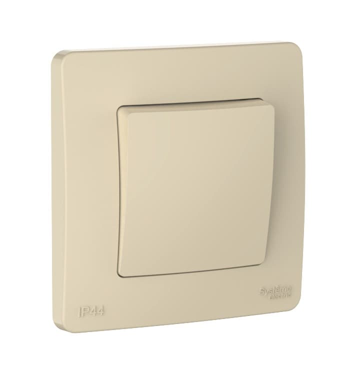Выключатель проходной одноклавишный Schneider Electric Blanca бежевый BLNVS410607