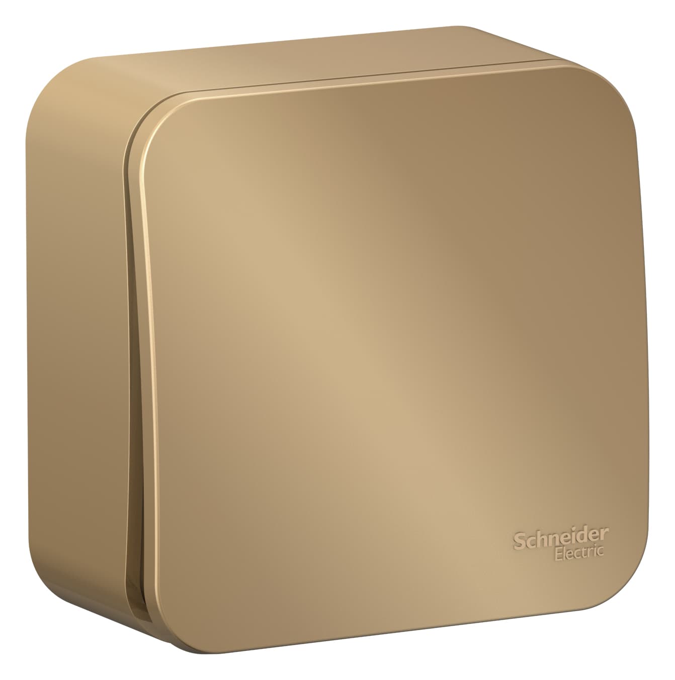 Выключатель однокнопочный Systeme Electric Blanca BLNCA101014, цвет титан, кнопочный механизм.