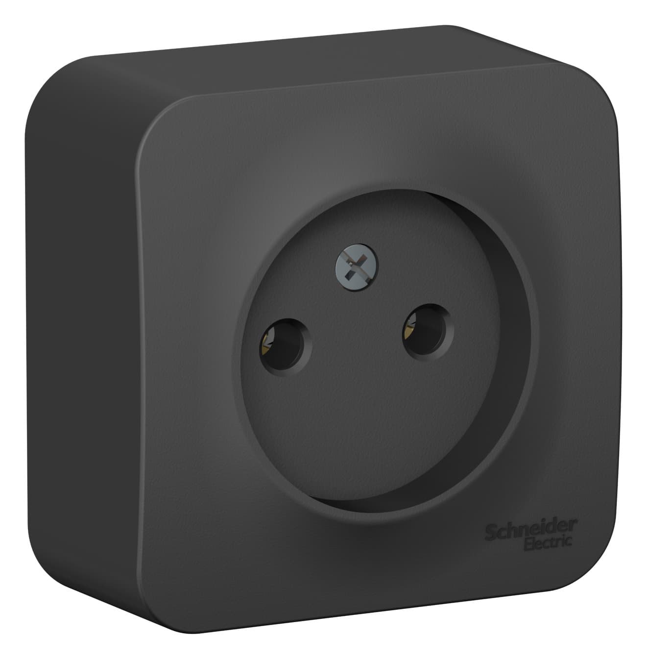 Розетка без заземления Systeme Electric Blanca BLNRA000116, цвет антрацит.