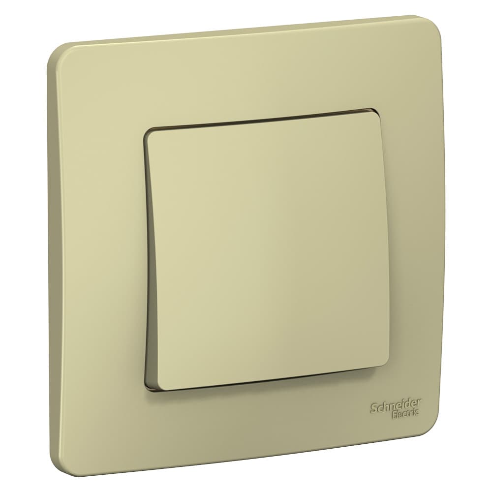 Выключатель проходной одноклавишный Schneider Electric Blanca бежевый BLNVS010607