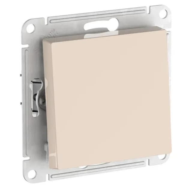 Выключатель одноклавишный Systeme Electric AtlasDesign ATN000211S бежевый с быстрозажимными клеммами