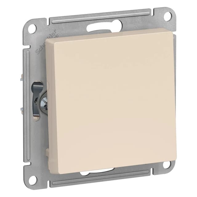Выключатель одноклавишный Schneider Electric AtlasDesign ATN000211 бежевый