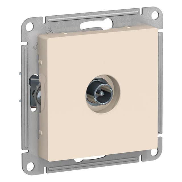 Розетка ТВ проходная Systeme Electric AtlasDesign ATN000292 бежевая