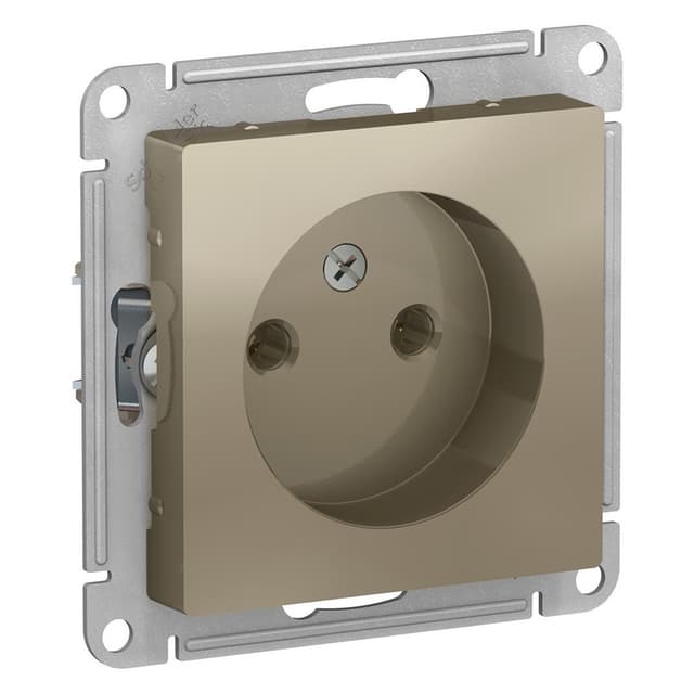Розетка без заземления Schneider Electric AtlasDesign шампань ATN000541
