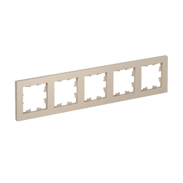 Рамка Schneider Electric AtlasDesign 5-местная песочный ATN001205