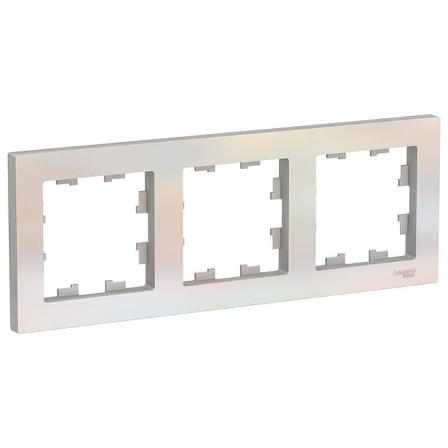 Рамка Schneider Electric AtlasDesign 3-местная жемчуг ATN000403