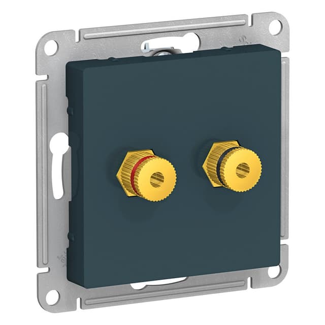 Розетка аудио Schneider Electric AtlasDesign изумруд ATN000887