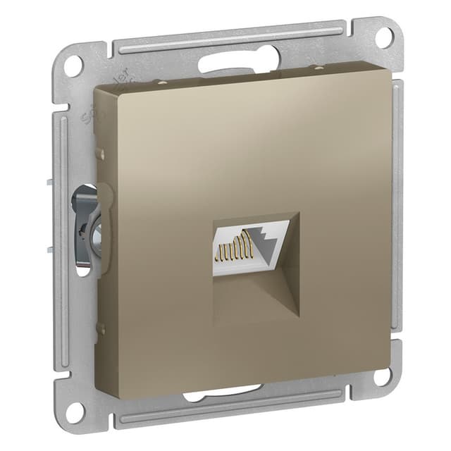 Розетка компьютерная Schneider Electric AtlasDesign шампань ATN000583