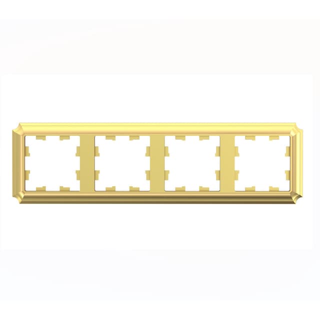 Рамка Schneider Electric AtlasDesign Antique золото 4-местная ATN101604