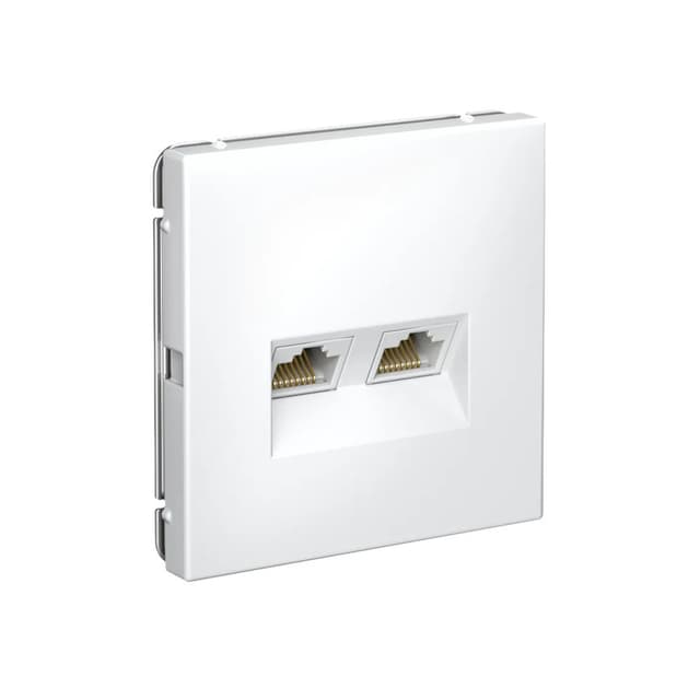 Розетка двойная компьютерная (2xRJ45, интернет) Systeme Electric (Schneider) ArtGallery, цвет лотос