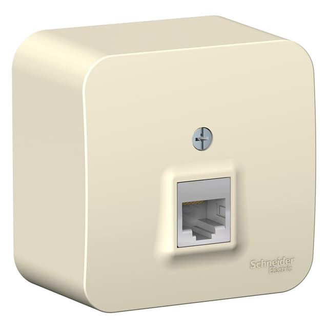Розетка компьютерная (интернет) Systeme Electric Blanca BLNIA045002, цвет молочный, разъем RJ45 Cat.5e.