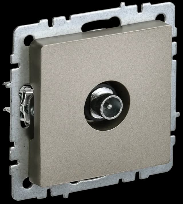 Розетка TV IEK BRITE BR-A10-P-K37 (шампань)