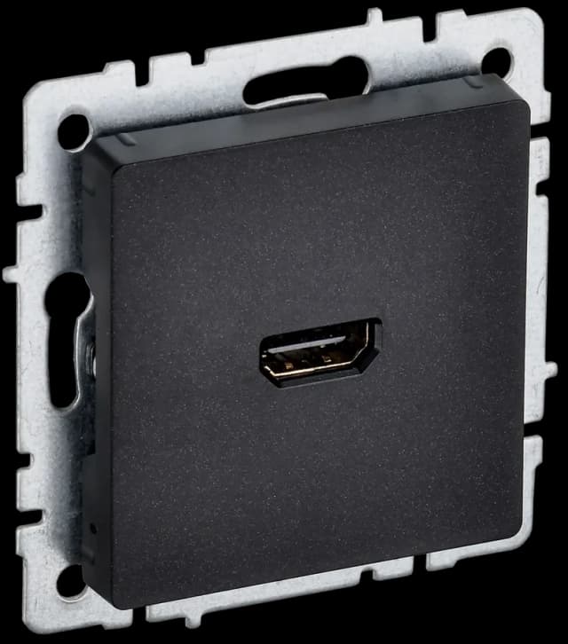 Розетка HDMI IEK BRITE BR-H10-K02 (черный)