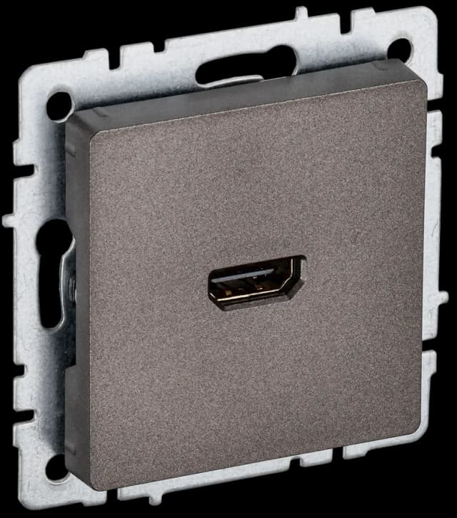 Розетка HDMI IEK BRITE BR-H10-K45 (бронза)