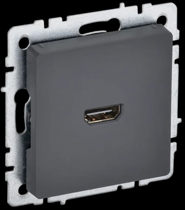 Розетка HDMI IEK BRITE BR-H10-K53 (графит)
