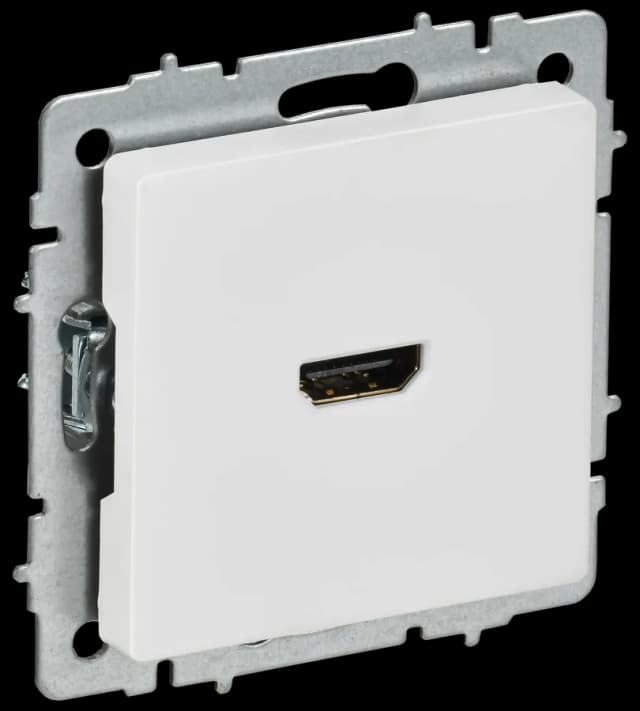 Розетка HDMI IEK BRITE BR-H10-K91 (белый арктический)