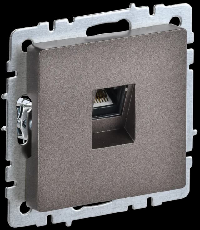 Розетка компьютерная IEK BRITE BR-K10-2-K45 (бронза)