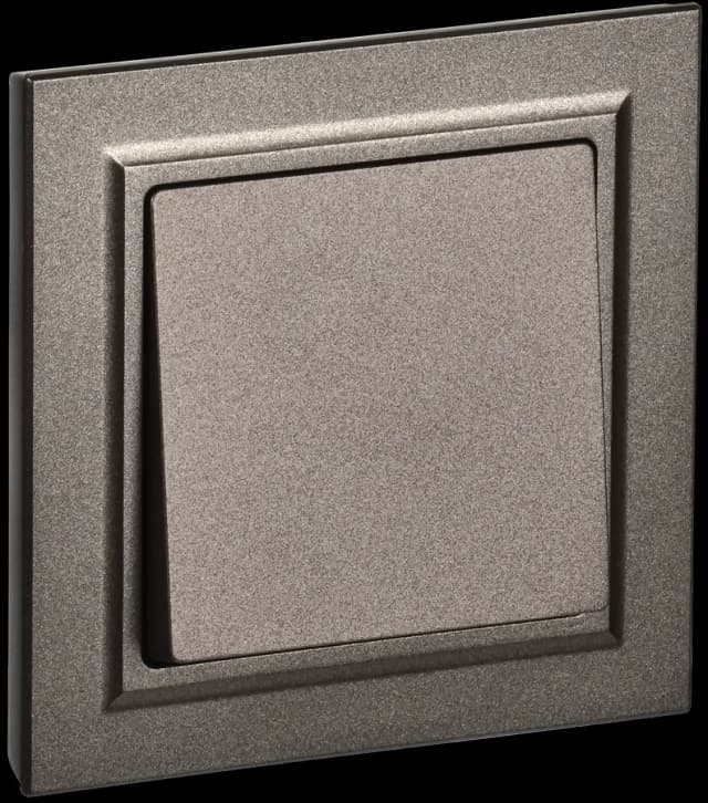 Выключатель 1-клавишный IEK BRITE BR-V10-0-10-K45-F (бронза)