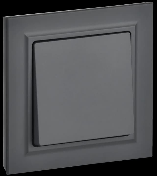 Выключатель 1-клавишный IEK BRITE BR-V10-0-10-K53-F (графит)