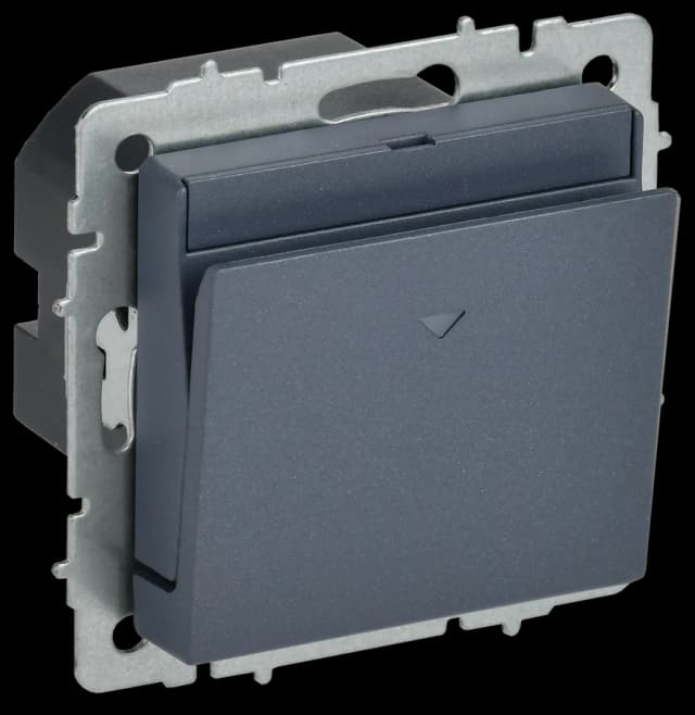 Выключатель 1-клавишный IEK BRITE BR-V11-0-10-K35 (маренго)