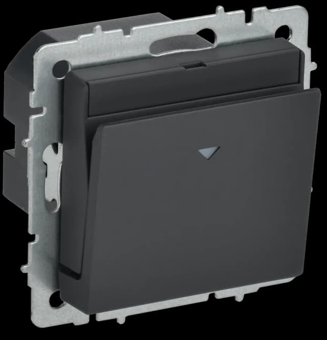 Выключатель 1-клавишный IEK BRITE BR-V11-0-10-K53 (графит)