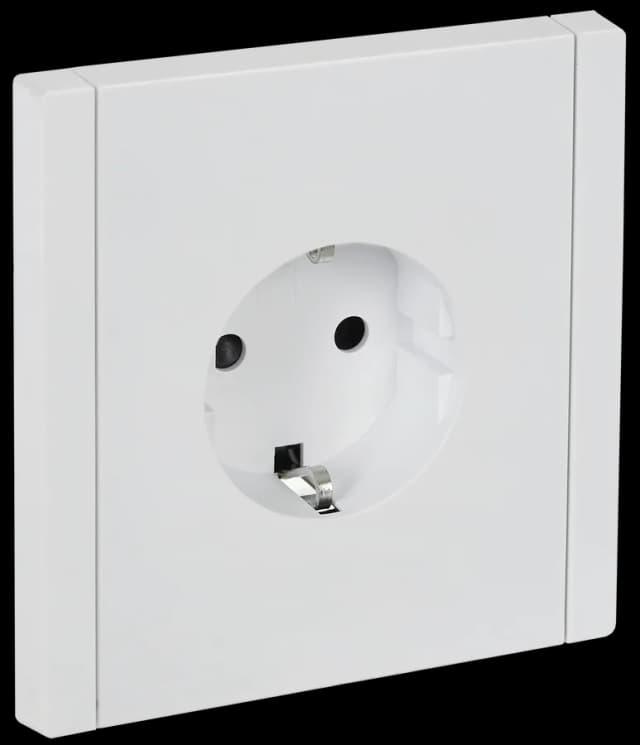 Розетка с заземлением и защитными шторками IEK FORTE&PIANO FP-R14-16-1-K01 (белый)