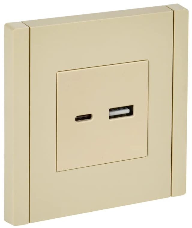 Розетка USB IEK FORTE&PIANO FP-U22-D31-K10 (ваниль)