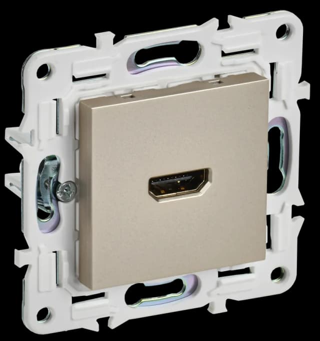 Розетка HDMI IEK SKANDY SK-H10-K37 (шампань)