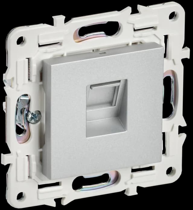 Розетка компьютерная IEK SKANDY SK-K10-1-K23 (серебряный)