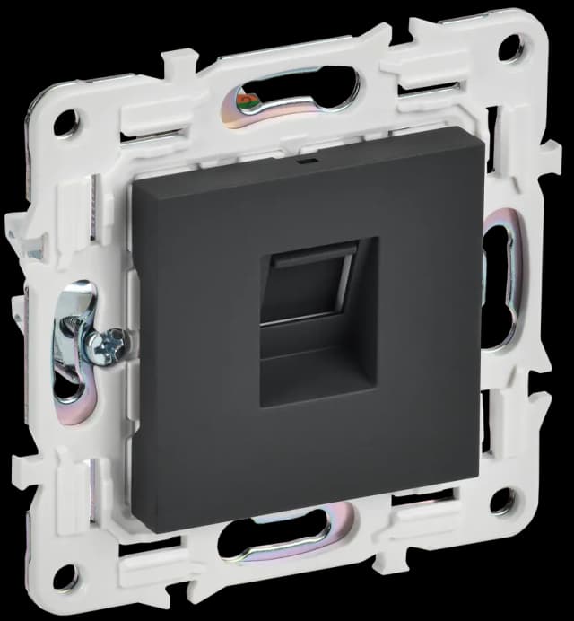 Розетка компьютерная IEK SKANDY SK-K10-1-K53 (графит)