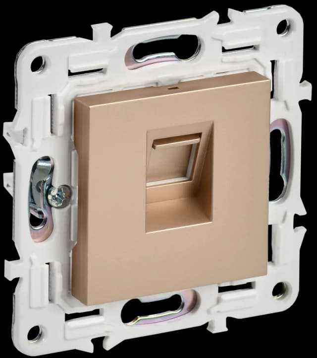 Розетка компьютерная IEK SKANDY SK-K10-1-K98 (песочный)