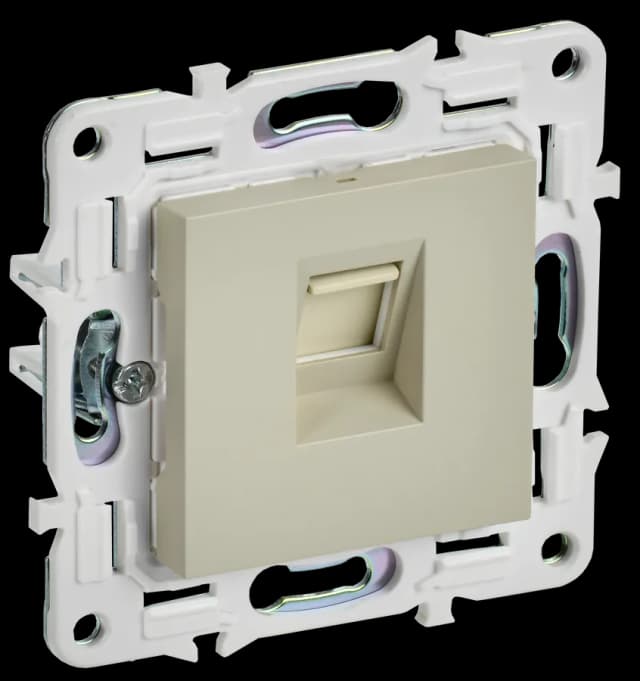 Розетка компьютерная IEK SKANDY SK-K10-2-K10 (бежевый)