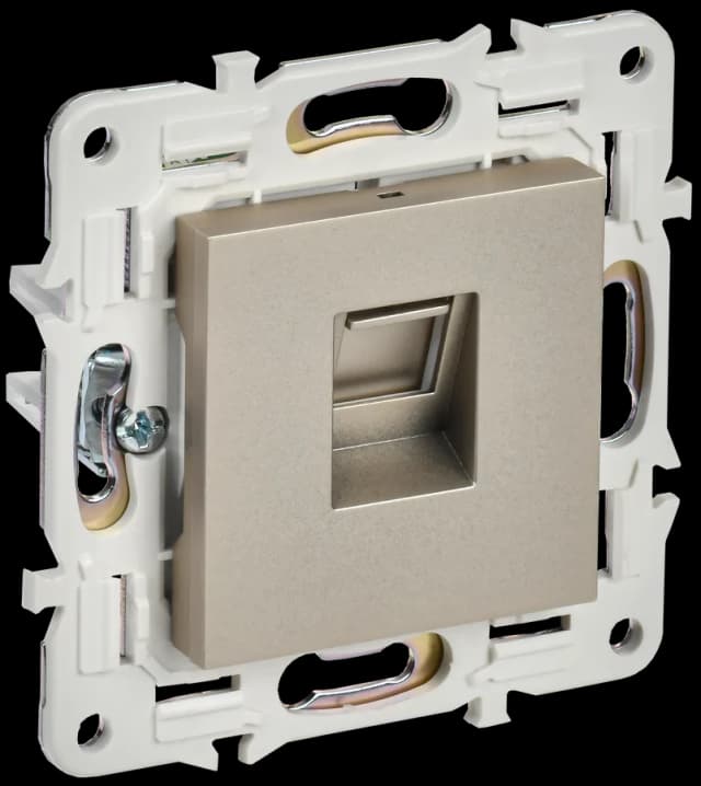 Розетка компьютерная IEK SKANDY SK-K10-2-K37 (шампань)
