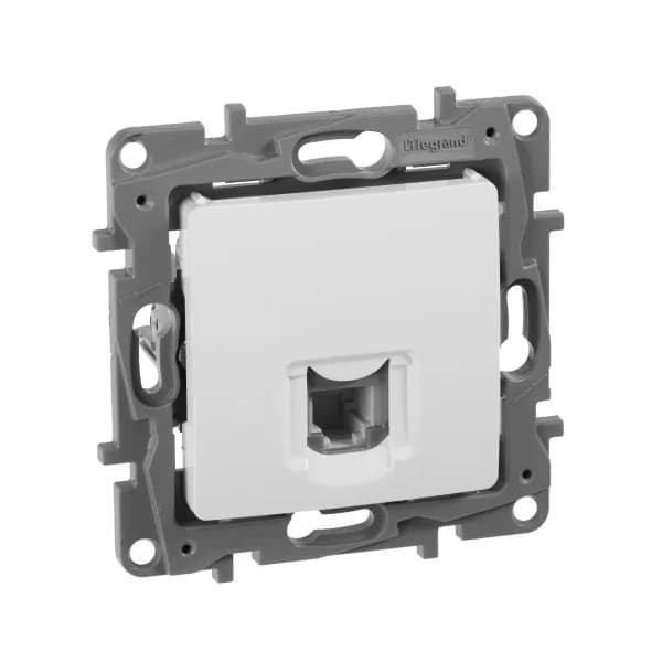 Розетка телефонная RJ11 Legrand Etika 672240 (белый)
